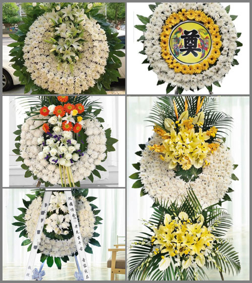 广东揭阳市普宁市麒麟镇南陇村花圈速递
