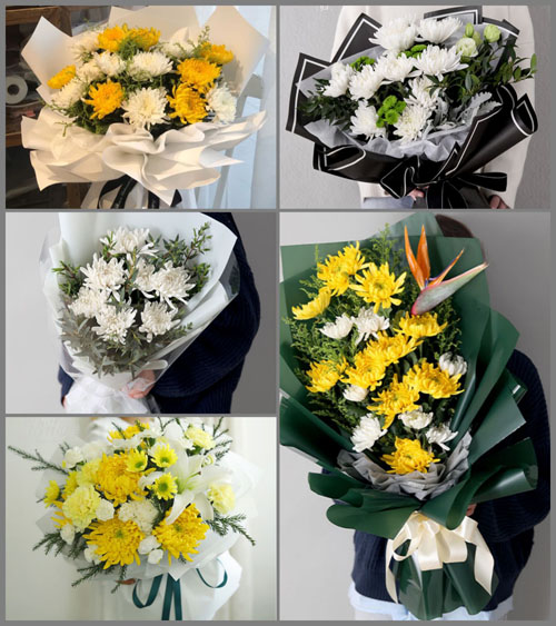 广东揭阳市普宁市麒麟镇南陇村白事花束代送